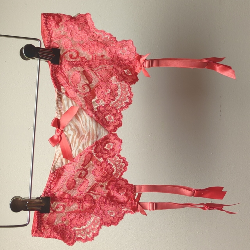 Large Cabernet Adjustable Garter Belt style 4244 Lace, Zebra Lingerie Piece